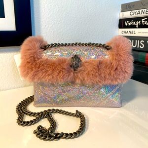 NWT Kurt Geiger Faux Fur Mini Kensington